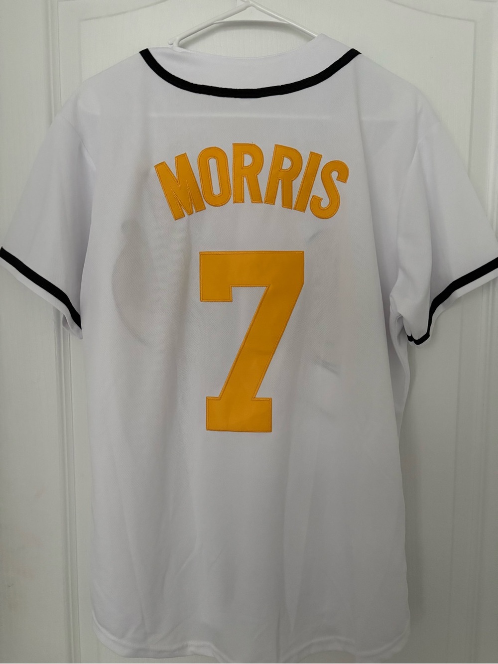 White and Gold 'Morris' #7 Men’s Jersey